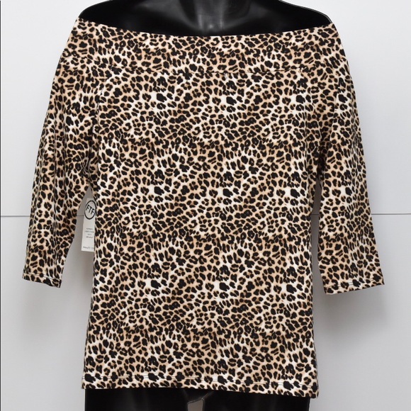 FTF LEOPARD STYLE TOP - Picture 2 of 2